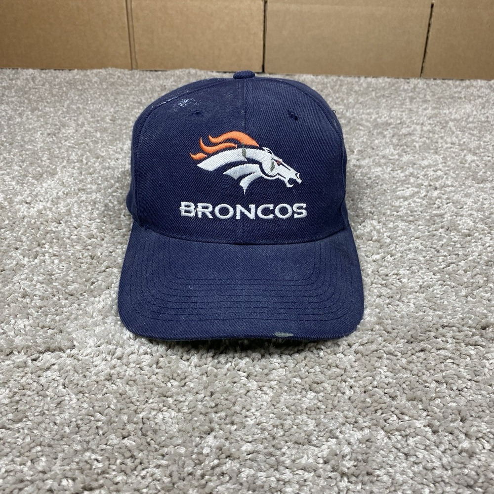 Vintage Denver Broncos Sports Specialties‎ Pro Line Snapback Hat Navy Blue NFL